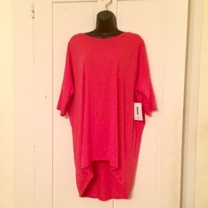 LuLaRoe Irma, Solid Hot Pink, L, NWT